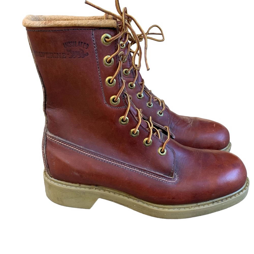 Vintage Wolverine lace up leather boots 7.5